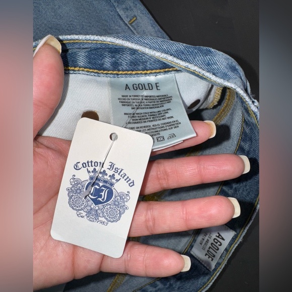 AGOLDE Quinn High-Rise Frayed Denim Jean Mini Skirt NWT - Picture 8 of 11